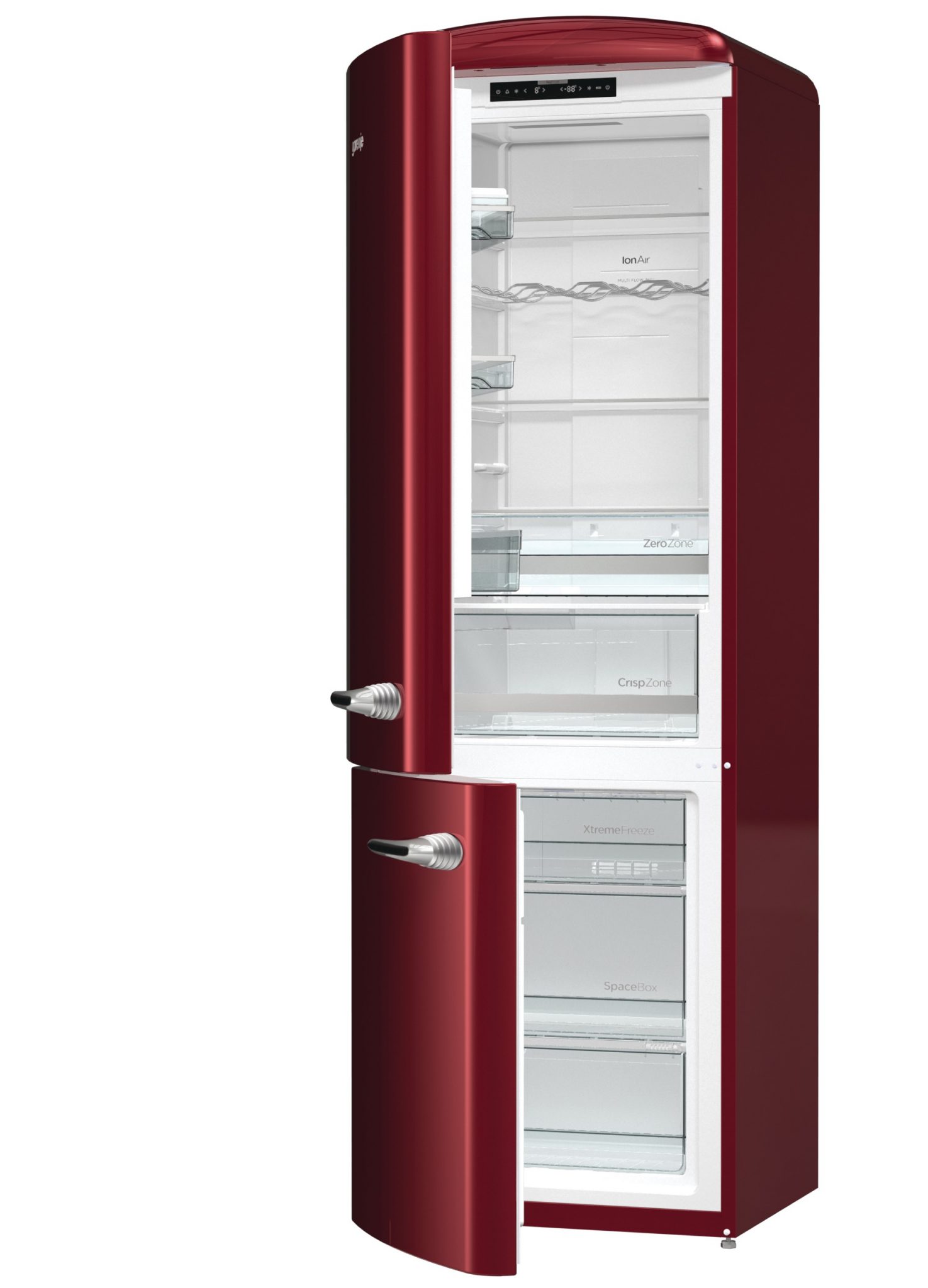 Gorenje Combi Fridge/Freezer Retro Red A+++ - Centro Casalinga Malta