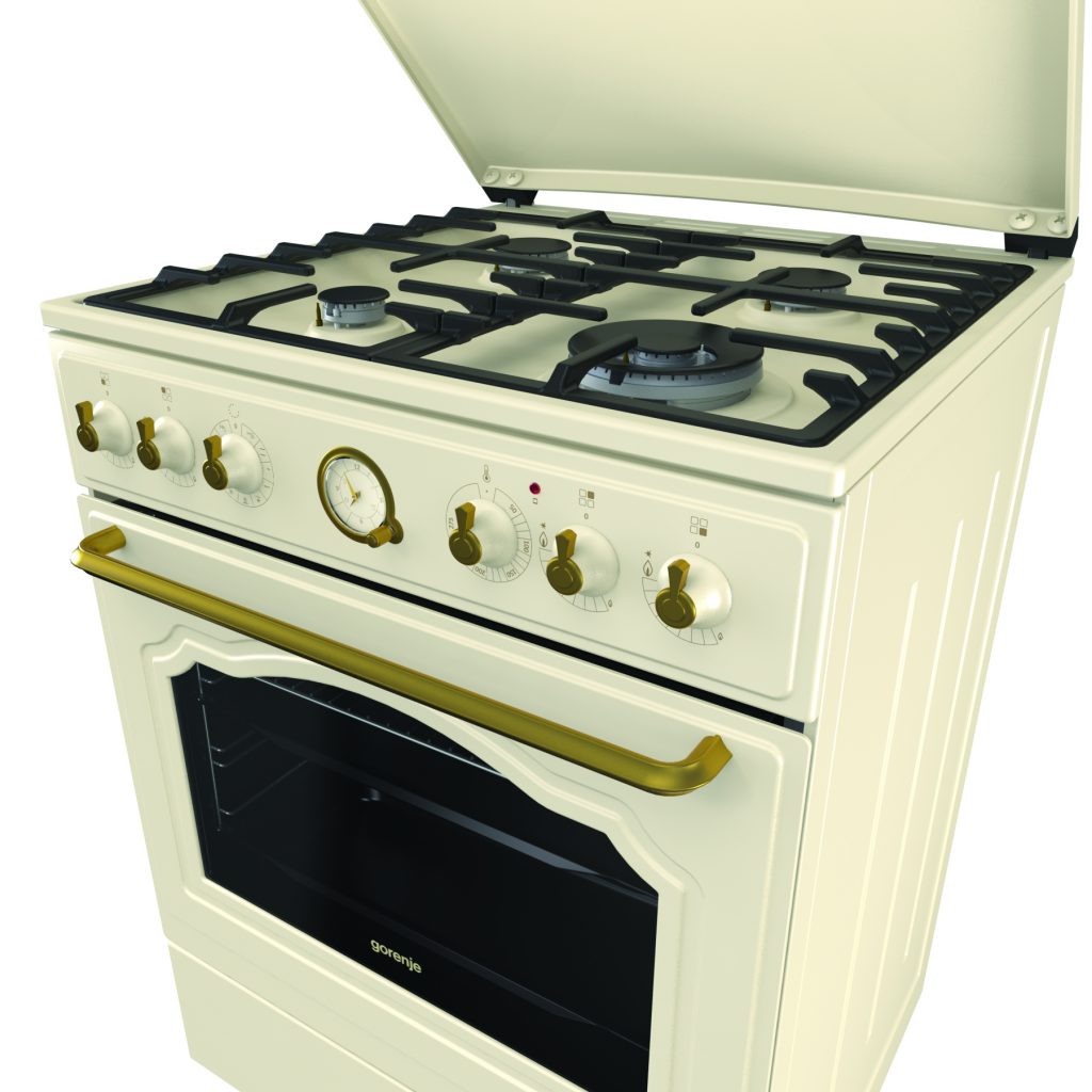 Gorenje Cooker Gas Hob Electric Oven Grill 60X61 Cream - Centro